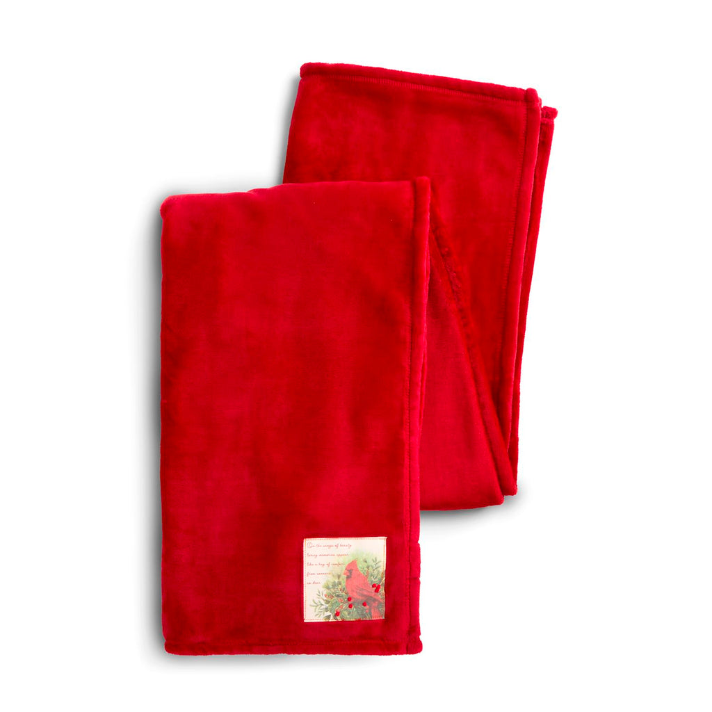 Loving Memories Red Cardinal Blanket