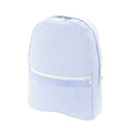 Medium Backpack - Light Blue Searsucker