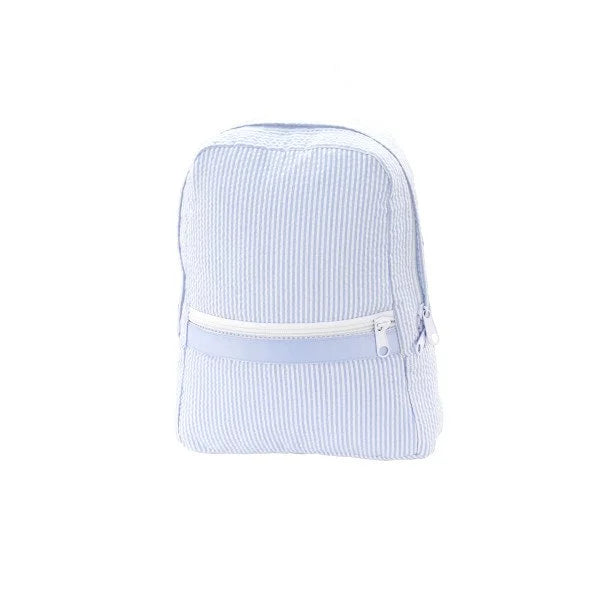 Small Backpack - Baby Blue Searsucker