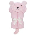 Pink Bear Hooded Bath Towel