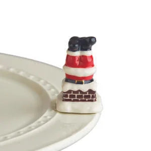 Down the Chimney (Santa Legs) by Nora Fleming