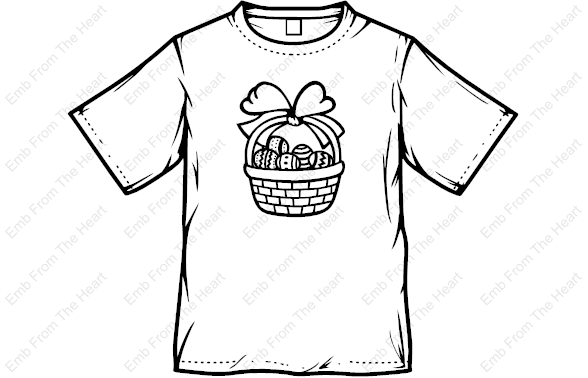 Easter Basket Coloring T-Shirt