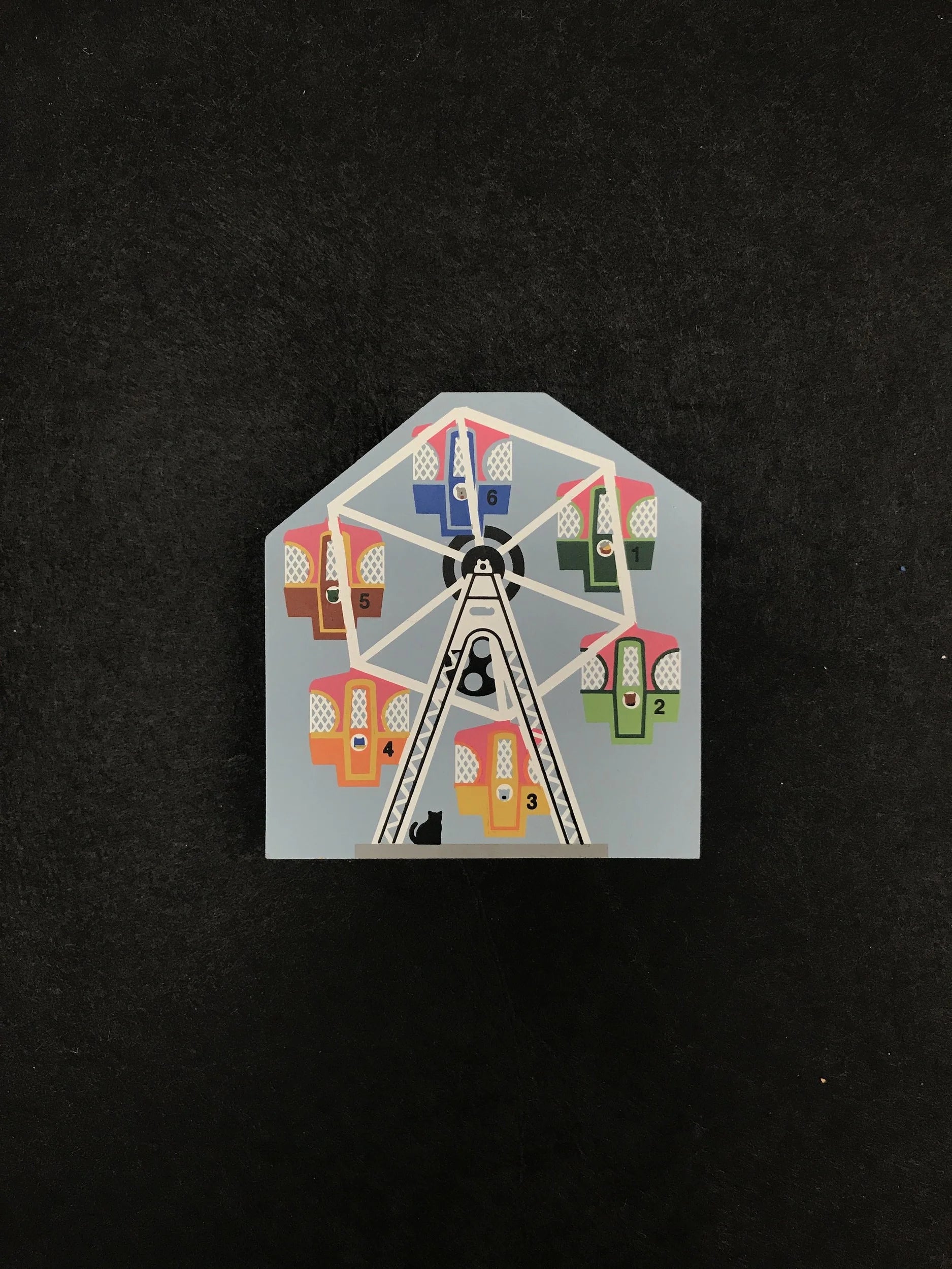 Ferris Wheel Wooden Piece