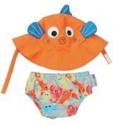 Fish Hat &amp; Diaper Cover