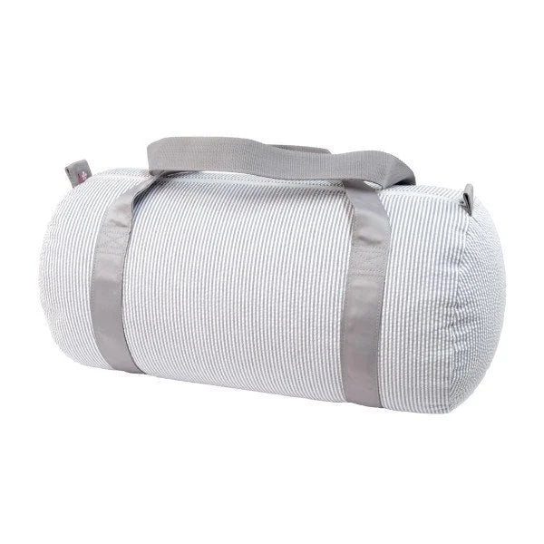 Medium Duffle - Grey Searsucker
