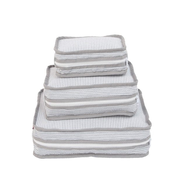 Stacking Set - Grey Searsucker