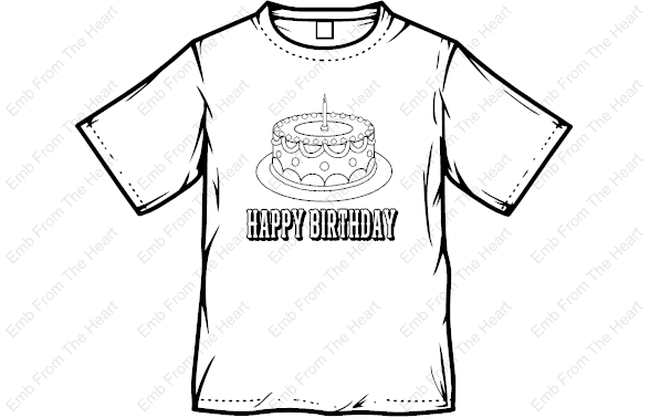 Happy Birthday Coloring T-Shirt