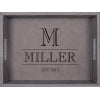 Gray Leatherette Tray
