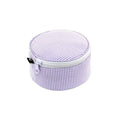 Button Bag - Lilac Searsucker
