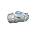 Medium Duffle - Little Stars Grey with Blue Trim