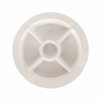 MEL16 Melamine Divided Dish Pinstripes