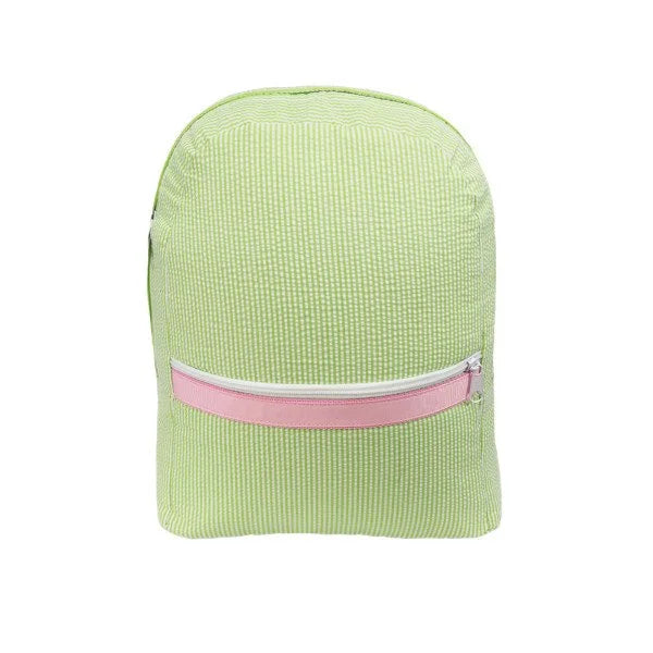 Small Backpack - Green with Pink