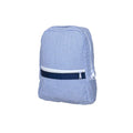 Small Backpack - Navy Searsucker