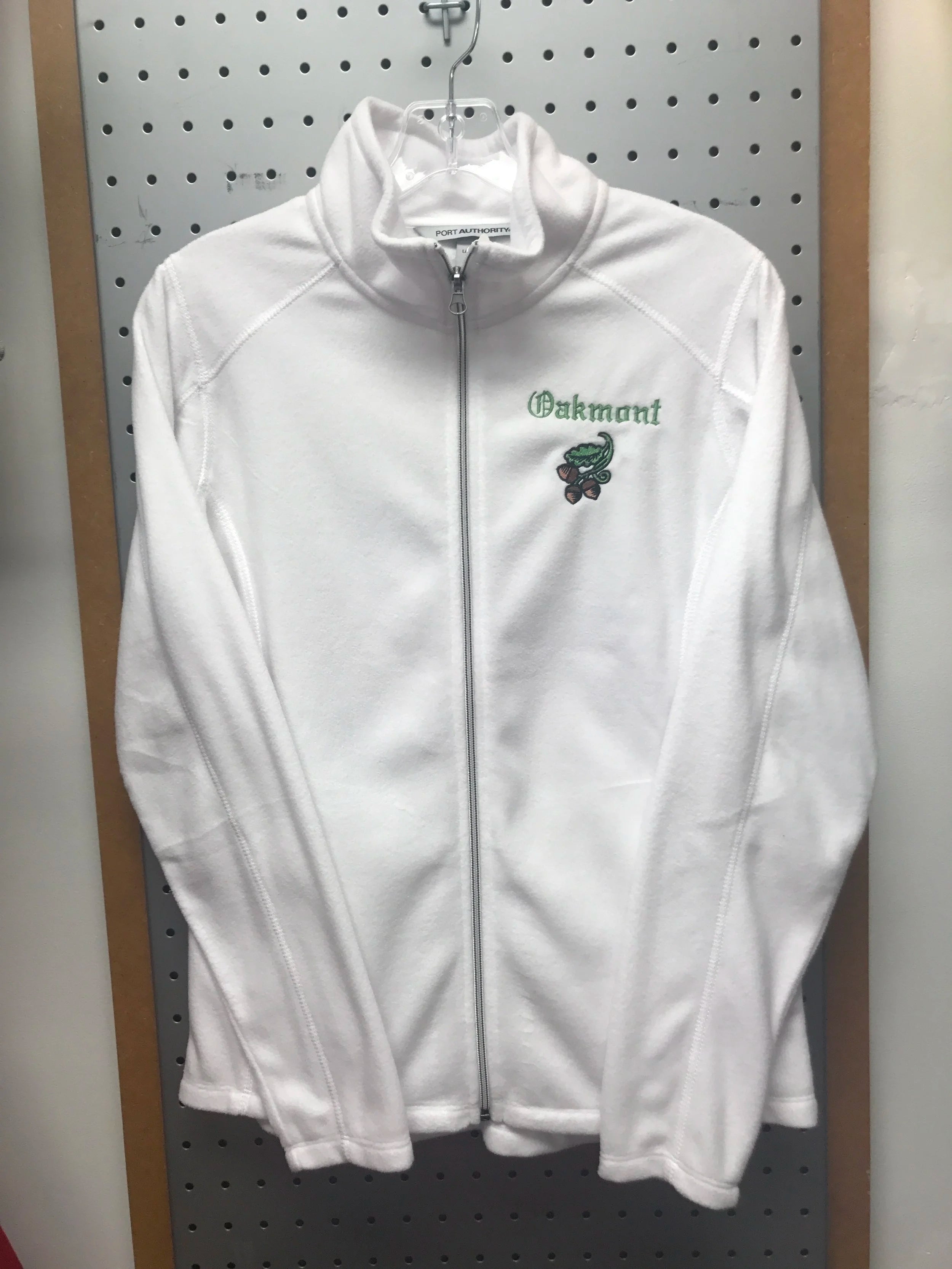 Oakmont Zip Up White