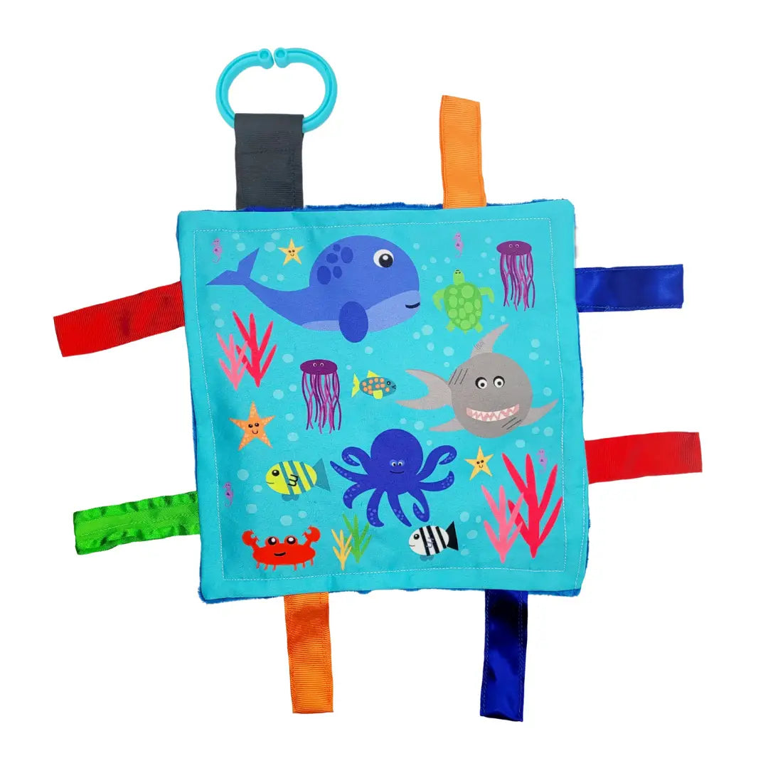 Ocean 8x8 Crinkle Square