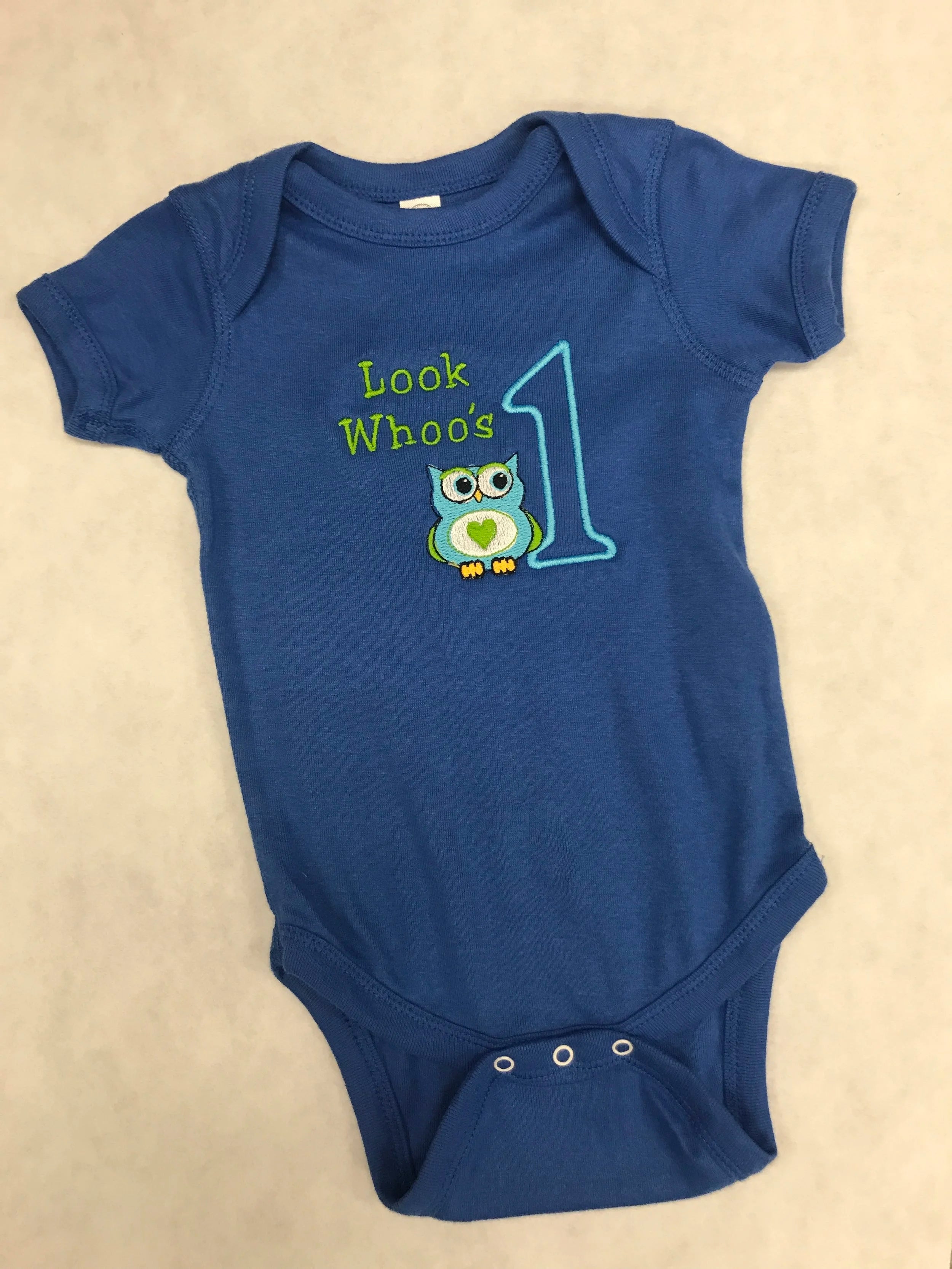 Look Whoo's Number 1 Infant Toddler Bodysuit