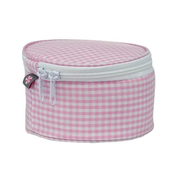 Button Bag - Pink Gingham