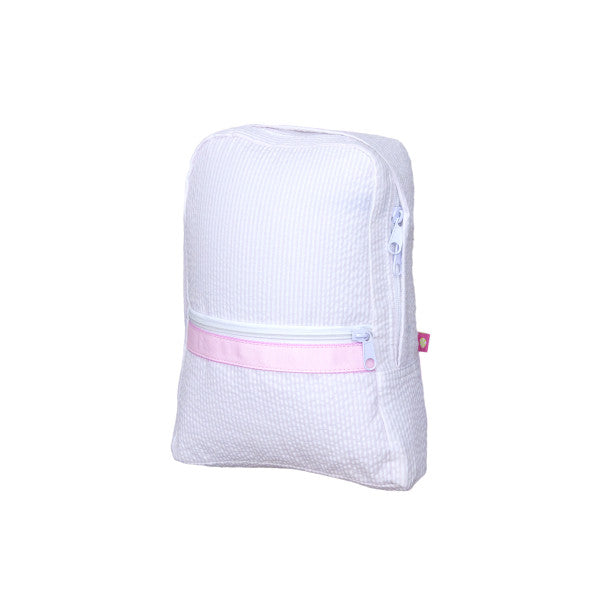 Small Seersucker Backpack