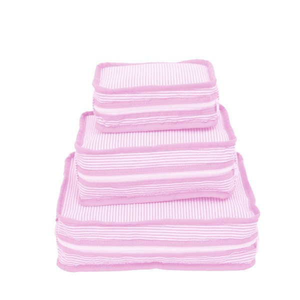Stacking Set - Pink Searsucker