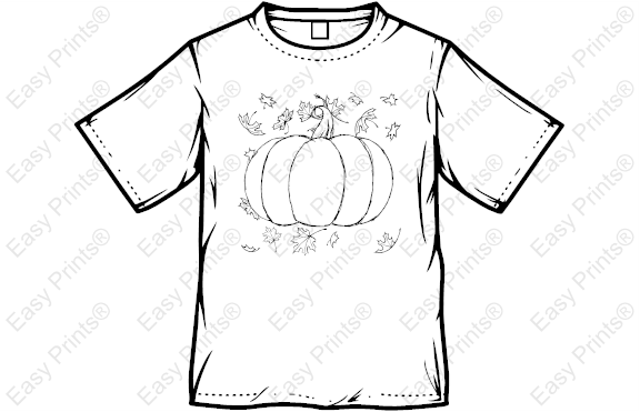 Pumpkin Coloring T-Shirt