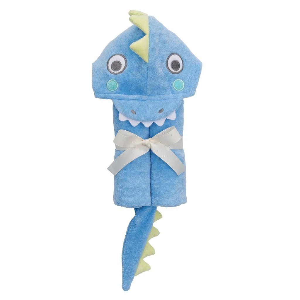 Blue Sea Serpent Hooded Bath Towel
