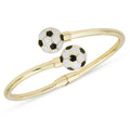 Soccer Ball Hinged Bypass Bangle