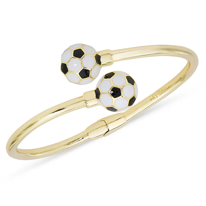 Soccer Ball Hinged Bypass Bangle