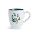 Teal Paw Print Mug