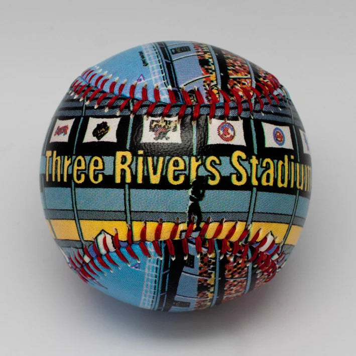 Three Rivers Stadium Painted Baseball