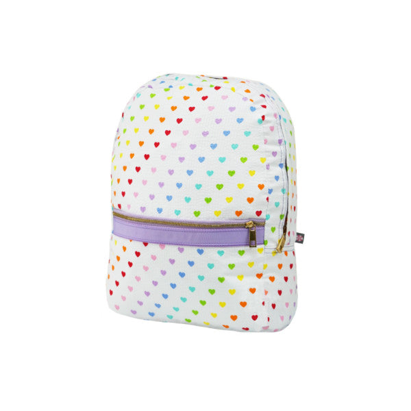 Small Seersucker Backpack