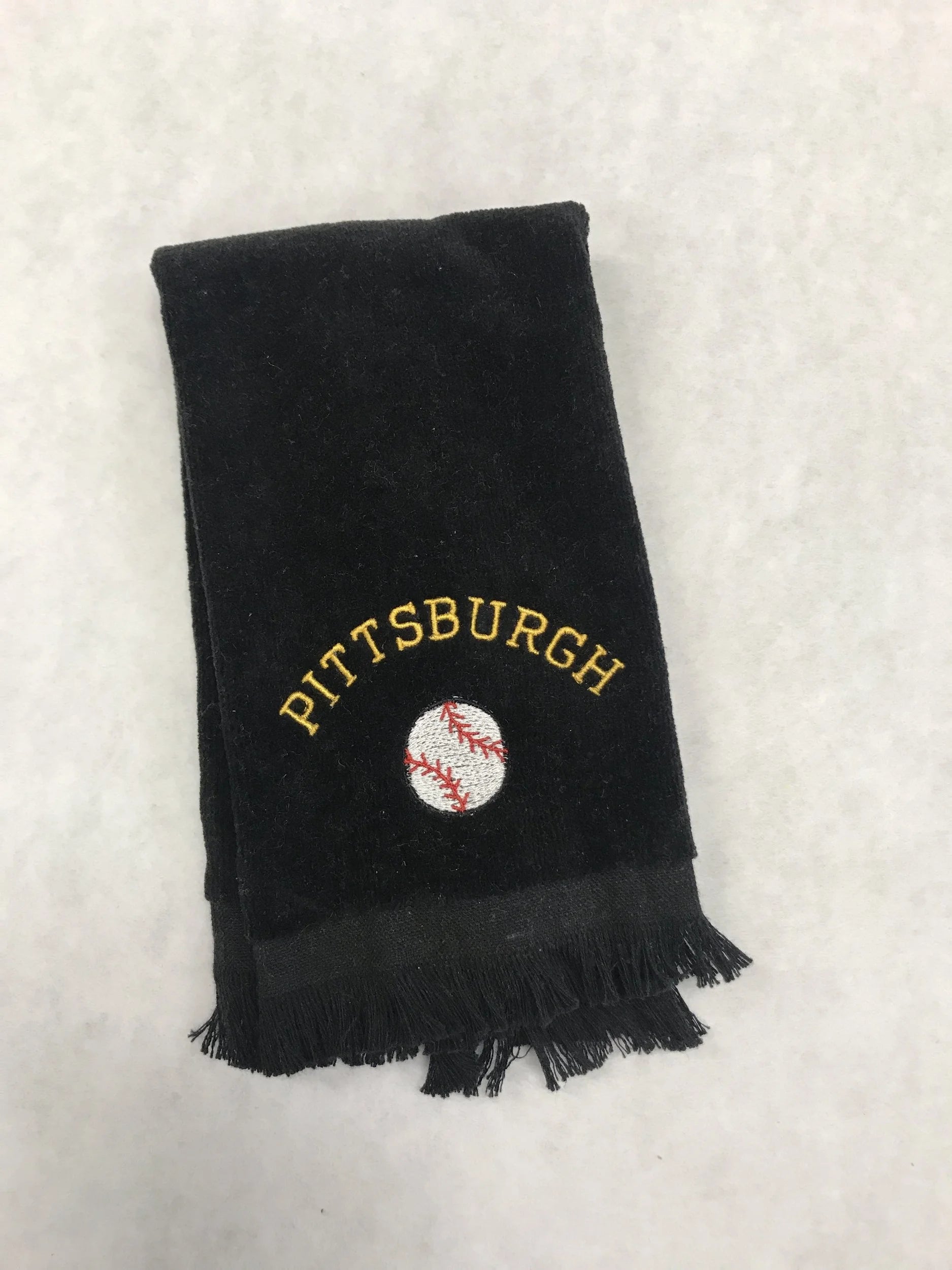 Pittsburgh Baseball Fingertip Towel Black