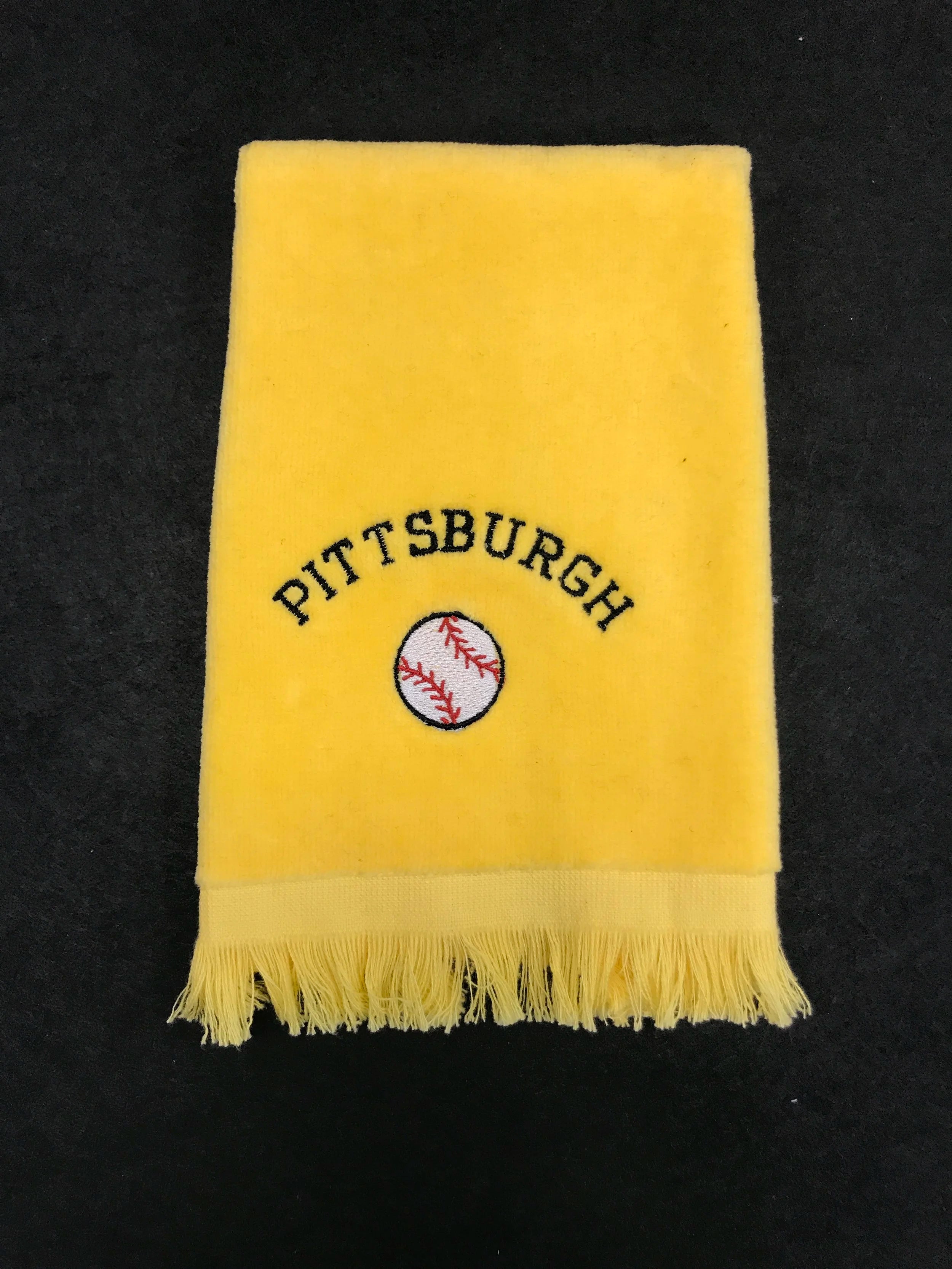Pittsburgh Baseball Fingertip Towel Gold