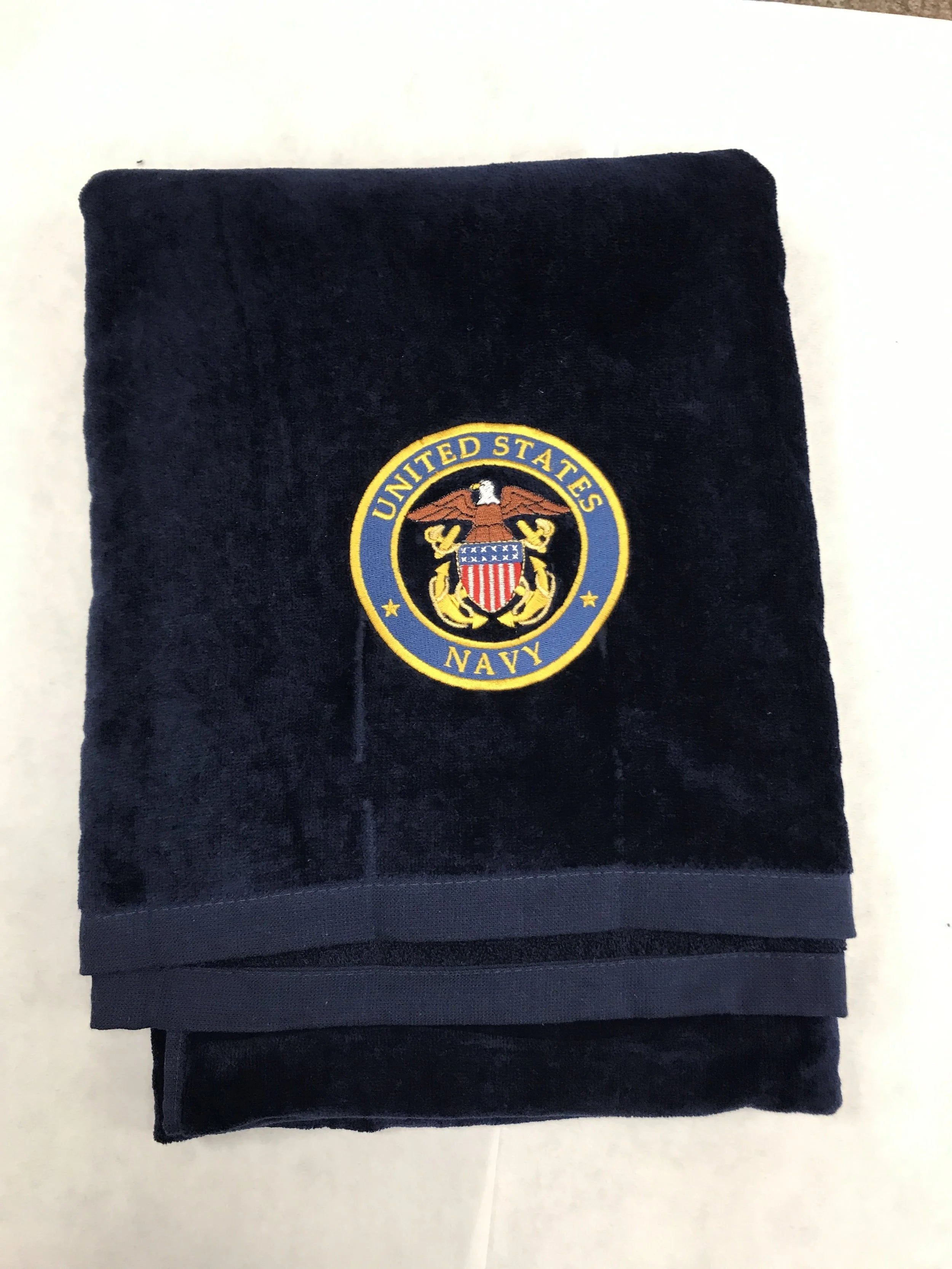US Navy Beach Towel Navy Blue