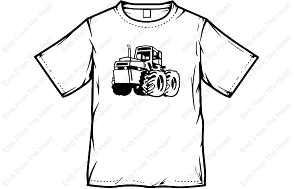 Tractor Coloring T-Shirt