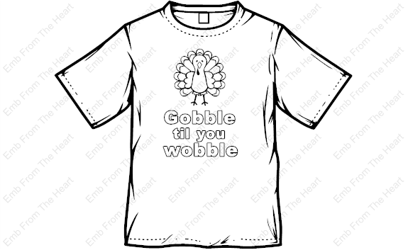 Thanksgiving Coloring T-Shirt