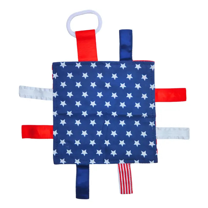 American Flag 8x8 Crinkle Square