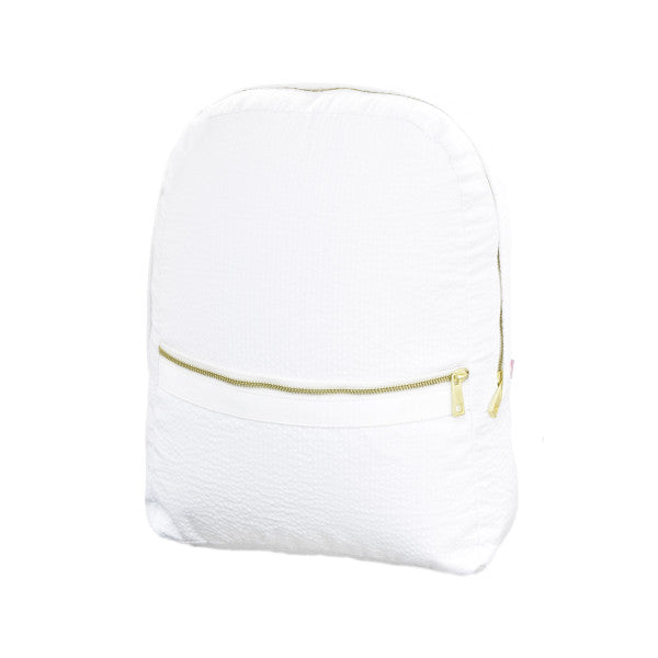 Medium Seersucker Backpack