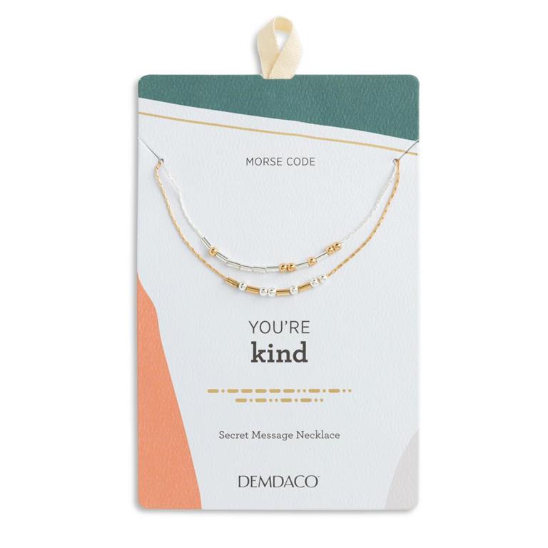 You're Kind Morse Code Necklace