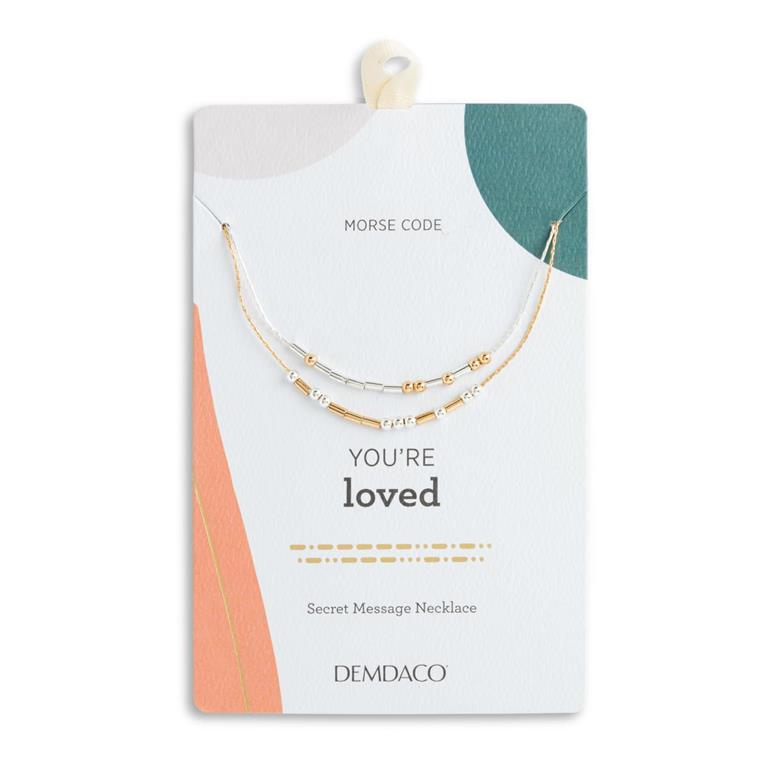 You're Loved Morse Code Necklace