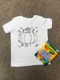 Pumpkin Coloring Shirt
