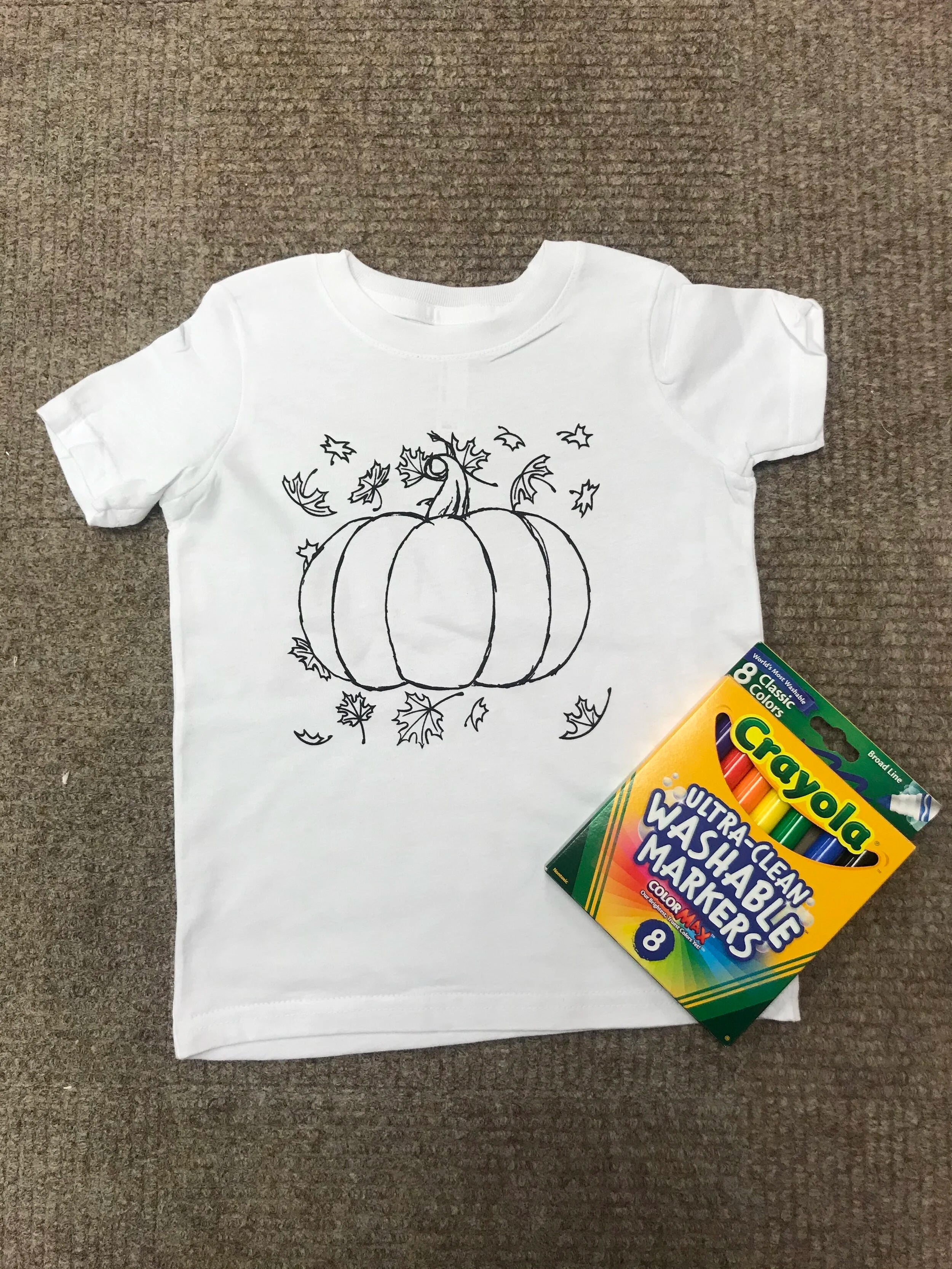 Pumpkin Coloring Shirt
